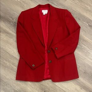 Talbots Vibrant Red Blazer